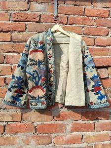Suzani bordado chaqueta de las mujeres, chaqueta floral, Kantha Vintage hecho a mano chaquetas abrigo, diseñador kimono chaquetas para niñas, Boho - Product Image 4