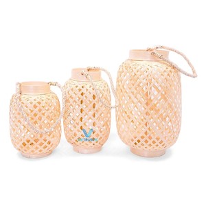 Best Collection Bamboo Rattan <b>Lantern</b> <b>Lamp</b> Portable <b>Lantern</b> Customized Color Home Hotel Decoration - Product Image 1