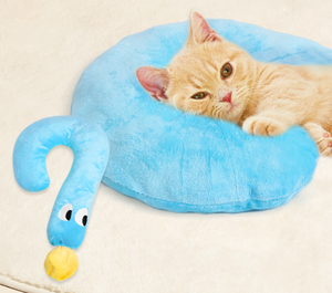 ELEVE Modèle 243 Arbre à chat interactif en forme de question mark, jouet confortable en peluche douce et coton, rétractable, pliable et durable pour chats - Product Image 4