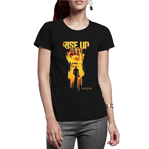 Camiseta estampada con estilo personalizado para mujer, camiseta de marca con estampado de letras para mujer, camiseta informal de manga corta con cuello redondo - Product Image 2