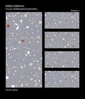 600x1200mm, carreaux de sol en céramique émaillée et porcelaine, pour intérieur et extérieur, avec Terrazzo, nouvelle série de design