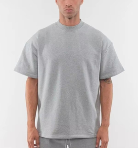 High Quality Men's Oversize T-<b>Shirt</b> 100% Cotton with Custom Logo Short <b>Sleeve</b> Tops - Product Image 3