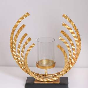 Portavelas de metal de hierro con acabado antiguo directo de fábrica para decoración del hogar Fabricante de linternas de metal y tarros de velas - Product Image 3