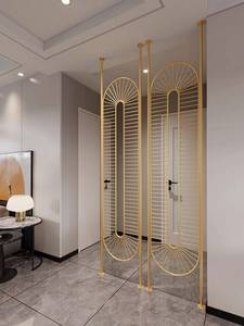 Cloison murale en métal attrayante avec des motifs abstraits pour une utilisation dans les villas de luxe et les maisons ethniques traditionnelles - Product Image 5