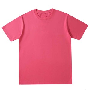 Camiseta de cuello redondo con hombros caídos de algodón pesado de 220g con manga corta OEM logotipo personalizado bordado Diseño impreso en blanco - Product Image 4