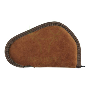 Hot Selling Custom Made Handgun <b>Case</b> made of Genuine Cow Suede Leather | High Quality <b>Gun</b> Bag for Firearm Storage and Protection - Product Image 3