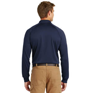 Polos deportivos de manga larga con logotipo estampado personalizado de gran tamaño para hombre - Product Image 2