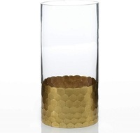 Ensemble de vases en fer modernes uniques, finition dorée antique, haute qualité, décoration intérieure, vases à fleurs, emballage personnalisé, vente en gros, 6"-8"