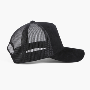 OEM Custom Factory Vente en gros 6 Panel Haute qualité Extérieur Logo brodé Chapeau de sport en daim Casquette de camionneur personnalisée - Product Image 3