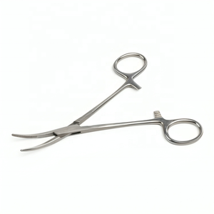 Pinces Kelly chirurgicales vétérinaires de qualité supérieure, 14 cm / 5,5 po, courbées, pinces hémostatiques Kelly chirurgicales vétérinaires - Product Image 1