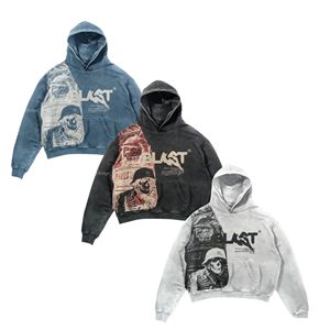 Pull-over 100% coton unisexe personnalisé, sweat à capuche polaire zippé, streetwear d'hiver surdimensionné pour hommes et femmes - Product Image 1