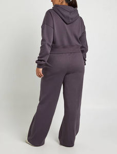 Sweat à capuche d'hiver avec cordon de serrage, broderie 3D, lavage à l'acide, couleur anthracite, streetwear, fournisseur en gros, meilleur prix, logo personnalisé - Product Image 5