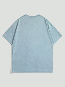 T-shirt personnalisé pour homme, de haute qualité, décontracté, en molleton, couleur unie numérique, séchage rapide, anti-froissement, respirant, manches courtes, coupe classique - Product Image 3
