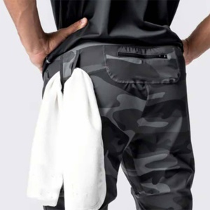 Eco-friendly Custom Activewear Sustainable Fabric Baggy Soft Cotton Men Straight Leg Running Sports Gym men's <b>trousers</b> - Product Image 6
