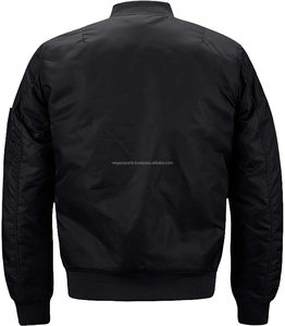 Service OEM en gros, conception personnalisée, veste d'hiver pour homme, manches longues, bomber en polaire, 100% coton, 300g, uni, dernières conceptions, taille XL - Product Image 2