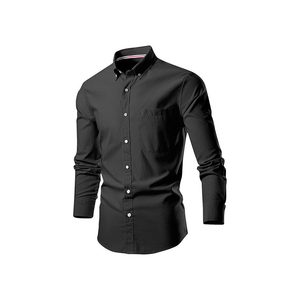 New Fashion Classic Breathable Formal Men's <b>Shirts</b> Basic Casual Slim <b>White</b> <b>Long</b> <b>Sleeve</b> <b>Shirt</b> Branded Casual Clothes - Product Image 6