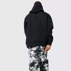 Ventes en gros de sweats à capuche de luxe de haute qualité, personnalisés, en coton mélangé de qualité supérieure, à épaules tombantes, pour hommes, automne, écologiques - Product Image 2