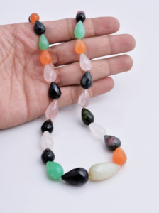 Collar de 16 Pulgadas con Gemas Mixtas Facetadas en Forma de Gota, Naturales, para la Elaboración de Joyería Fina - Product Image 6