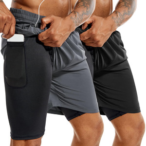 Short de fitness d'été sur mesure pour hommes Short d'entraînement sportif confortable et respirant de couleur unie pour la course à pied à séchage rapide - Product Image 3