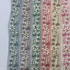 Thiết Kế Handmade Cao Cấp Thêu Vải Trim <span class=keywords><strong>3D</strong></span> Bướm Net CC Dhupian Ren Biên Giới 10 + Tùy Chọn Màu Sắc Cho Túi Trang Trí - Product Image 1