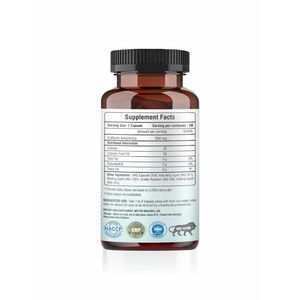 Suplementos herbales personalizados OEM más vendidos Suplemento de cafeína que aumenta el estado de alerta de energía para adultos Precio a granel disponible - Product Image 2