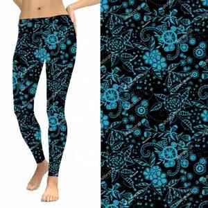 Latest Design <b>High</b> <b>Waist</b> Good Quality Fitness Clothing Sublimation Printing Customizable Logo <b>Women</b> <b>Leggings</b> - Product Image 5