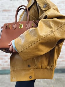 Chaquetas de Mujer en Oferta, Chaquetas de Cuero Genuino de Moda Urbana al por Mayor, Chaqueta de Cuero Real Elegante de Primera Calidad - Product Image 2