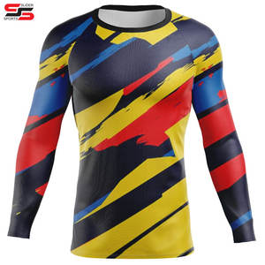 Rash Guard pour hommes femmes vêtements de Protection solaire à séchage rapide protection solaire vêtements de peau chemise de Compression respirante - Product Image 1