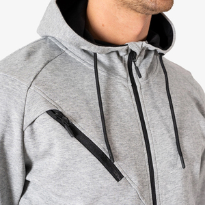 Sudaderas con capucha extragrandes gruesas en blanco de alta calidad sin cuerda, logotipo de muestra gratis, sudaderas con capucha de mezcla de algodón de talla grande para hombres - Product Image 3