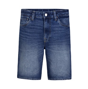 Shorts Vaqueros de Mezclilla para Mujer, Estilo Vintage, Transpirables, Ecológicos, de Tiro Medio, Azul Sólido, Rotos, Elegantes, para Verano - Product Image 3