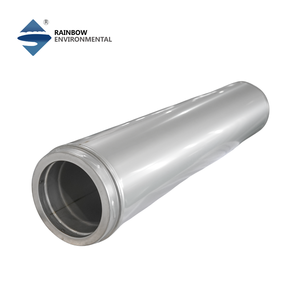 Tuyau de cheminée à double paroi certifié CE de 200 mm x 1000 mm avec système de verrouillage par torsion et bande de fixation - Product Image 2
