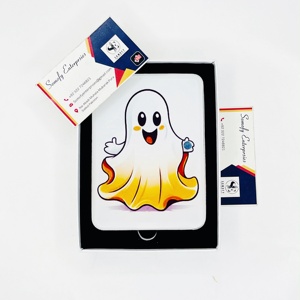 Boîte à cils Somofy Enterprises, emballage rectangulaire en carton, design fantôme d'Halloween, outil de beauté - Product Image 5