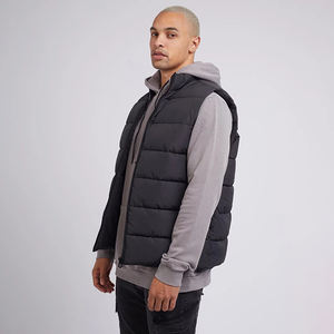 Recién llegado, chaleco acolchado para hombre, chaqueta impermeable con cuello levantado y chaleco con cremallera, chaleco cálido sin mangas acolchado - Product Image 3