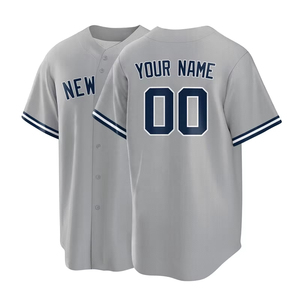 High Quality Double Multi-design Blank Men Wholesale Custom Printing Youth BREATHABLE Baseball Softball Wear Jersey Men's Jersey - Product Image 4
