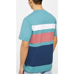 เสื้อยืดสำหรับผู้ชายไซส์ใหญ่พิเศษออกแบบลายว่างเปล่าผ้าคอตตอนโพลีเอสเตอร์ลำลองสะพายไหล่ - Product Image 2