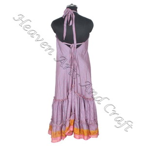 SD007 indien pakistanais coton Saree/Shari/Shari Hippy Boho Style moderne nouvelle robe en soie Vintage avec Style indien moderne - Product Image 4