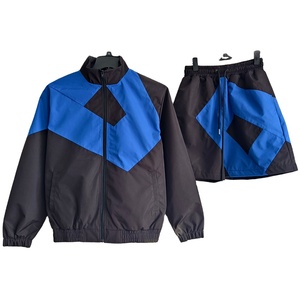 Ensemble de survêtement d'entraînement personnalisé STITCHMODE, coupe confortable, respirant, coupe-vent, vêtements d'entraînement de printemps, vestes et shorts, ensembles 2 pièces - Product Image 1