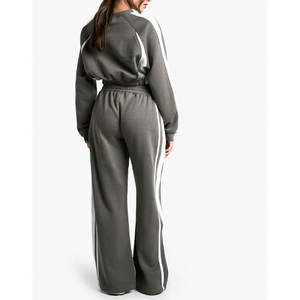 Offre Spéciale femmes survêtements décontractés pantalons et sweat-shirt impression personnalisée Gym Joggers survêtements ensembles - Product Image 6