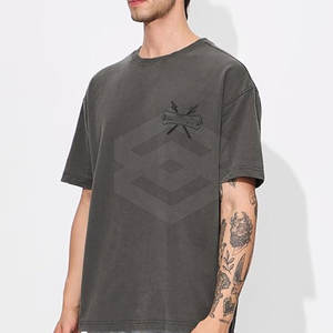 2025 nueva moda de uso al aire libre de secado rápido camiseta de gran tamaño de algodón/fibra de bambú de diseño personalizado para estilo Personal - Product Image 4