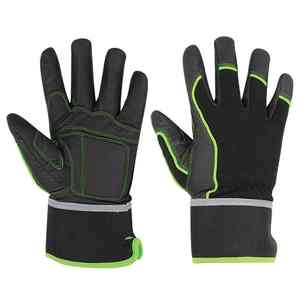 Meilleure fabrication de gants de mécanicien en cuir de grain de peau de chèvre de vache gants de conducteur anti-coupure anti-impact fonctions gants de mécanicien - Product Image 1