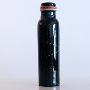 Atractivo diseño impreso Meena botella tamaño personalizado cobre puro botella de agua potable a prueba de fugas botella lavable para gimnasio Yoga uso - Product Image 6