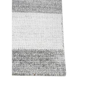 Tapis rayé gris et noir en polyester tissé à la main, tapis classique en jute à tissage plat pour la maison, le salon et le couloir - HPL-40 - Product Image 4