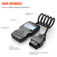 Lector de código OBD2 profesional Ancel AD310 Escáner de diagnóstico automotriz Actualización gratuita de por vida 12V