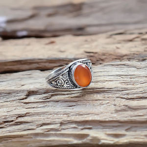 เงินสเตอร์ลิงวินเทจบลูพลอยบุษราคัมเครื่องประดับแหวนที่ไม่ซ้ำกันออกแบบแหวนเงิน - Product Image 2