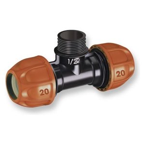 ข้อต่อสามทาง Claber รุ่น RAINJET 90325 สำหรับท่อระบบน้ำหยดโพลีเอทิลีนขนาด 16.6-20 มม. อุปกรณ์และอุปกรณ์เสริม - Product Image 1