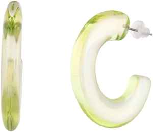 Pendientes de resina de joyería multicolor Vintage, aro grande, forma de rectángulo, estilo Ángel ecológico - Product Image 4