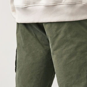 Premium 100% coton hommes Cargo Shorts nouvelle mode couleur unie Style décontracté plaine teint Techniques sur commande - Product Image 6