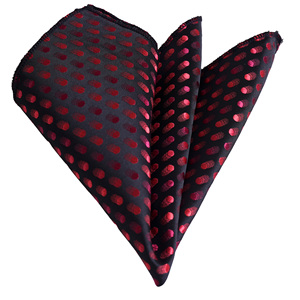 ผ้าพันคอกลมสีดำและเบอร์กันดีและสีแดง - Product Image 1