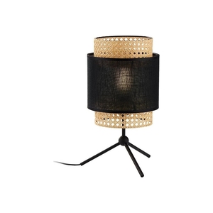 Handmade Customized Design LED Farmhouse Style Table Lamp with Rattan Net Shade Natural Finish Creative <b>Decorative</b> <b>Lighting</b> - Product Image 1