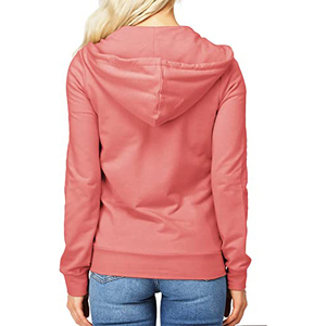 Sweat à capuche court à fermeture éclair pour femme, Logo personnalisé, décontracté - Product Image 2